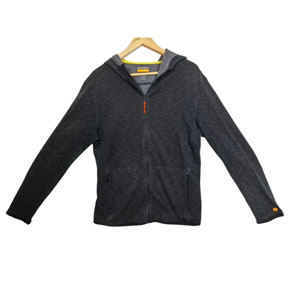 Bonobos GoodSport Hoodie M Charcoal Gray Quiet Luxury Athletic Pima Cotton - Picture 1 of 9